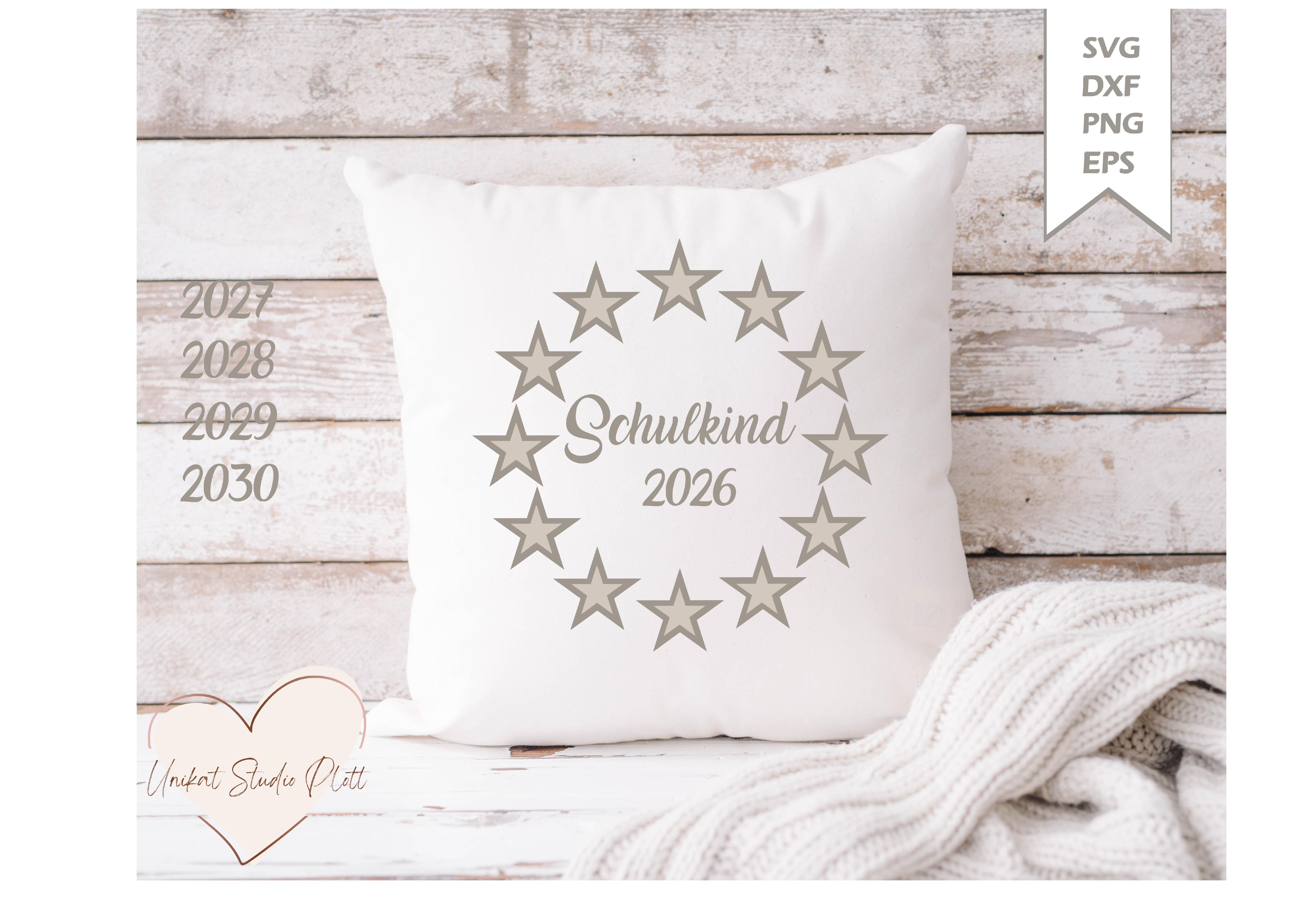 Schulkind Plotterdatei Sternenkreis