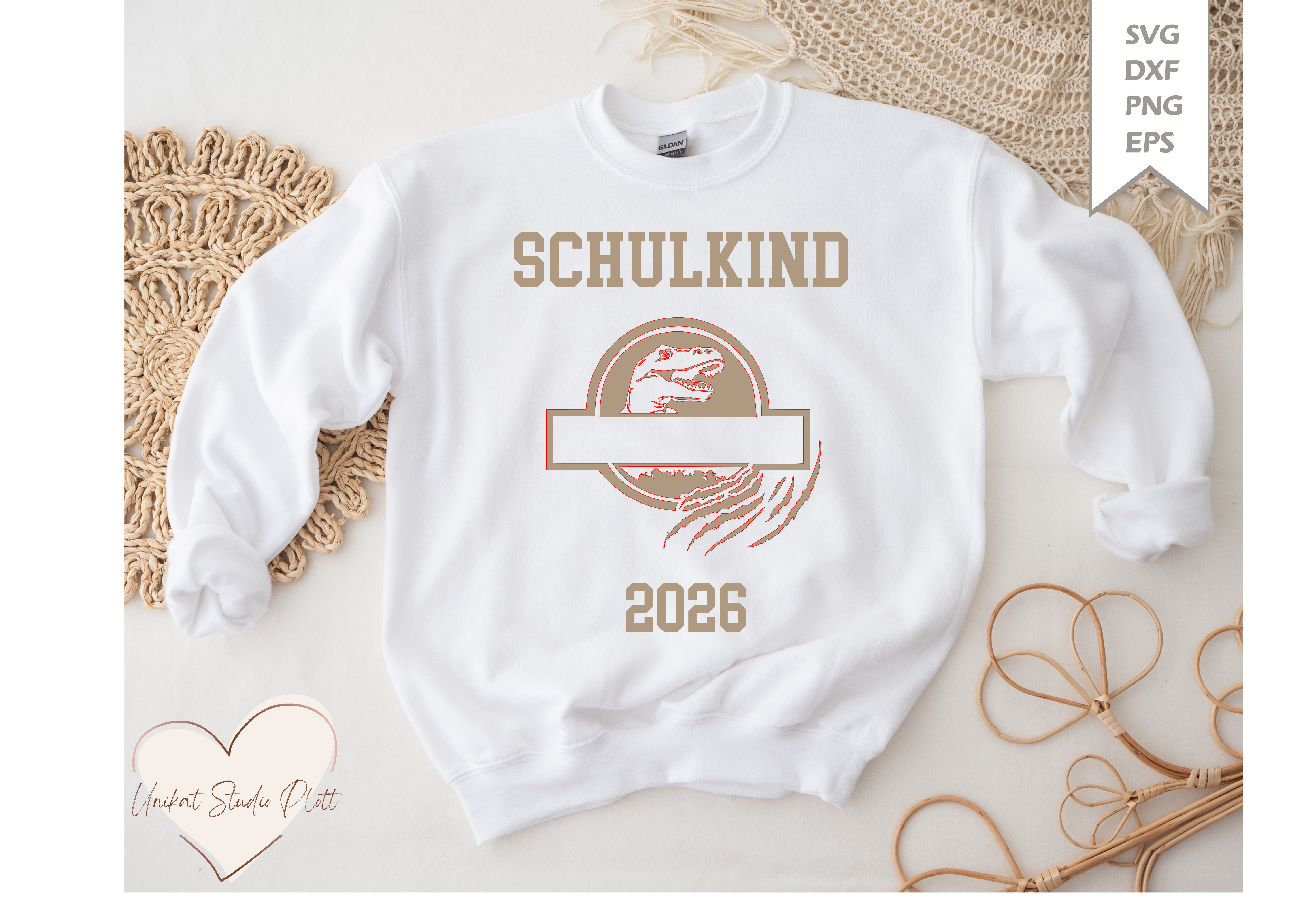 Plotterdatei Schulkind Dino / Svg Schulkind/ SVG DXF PNG