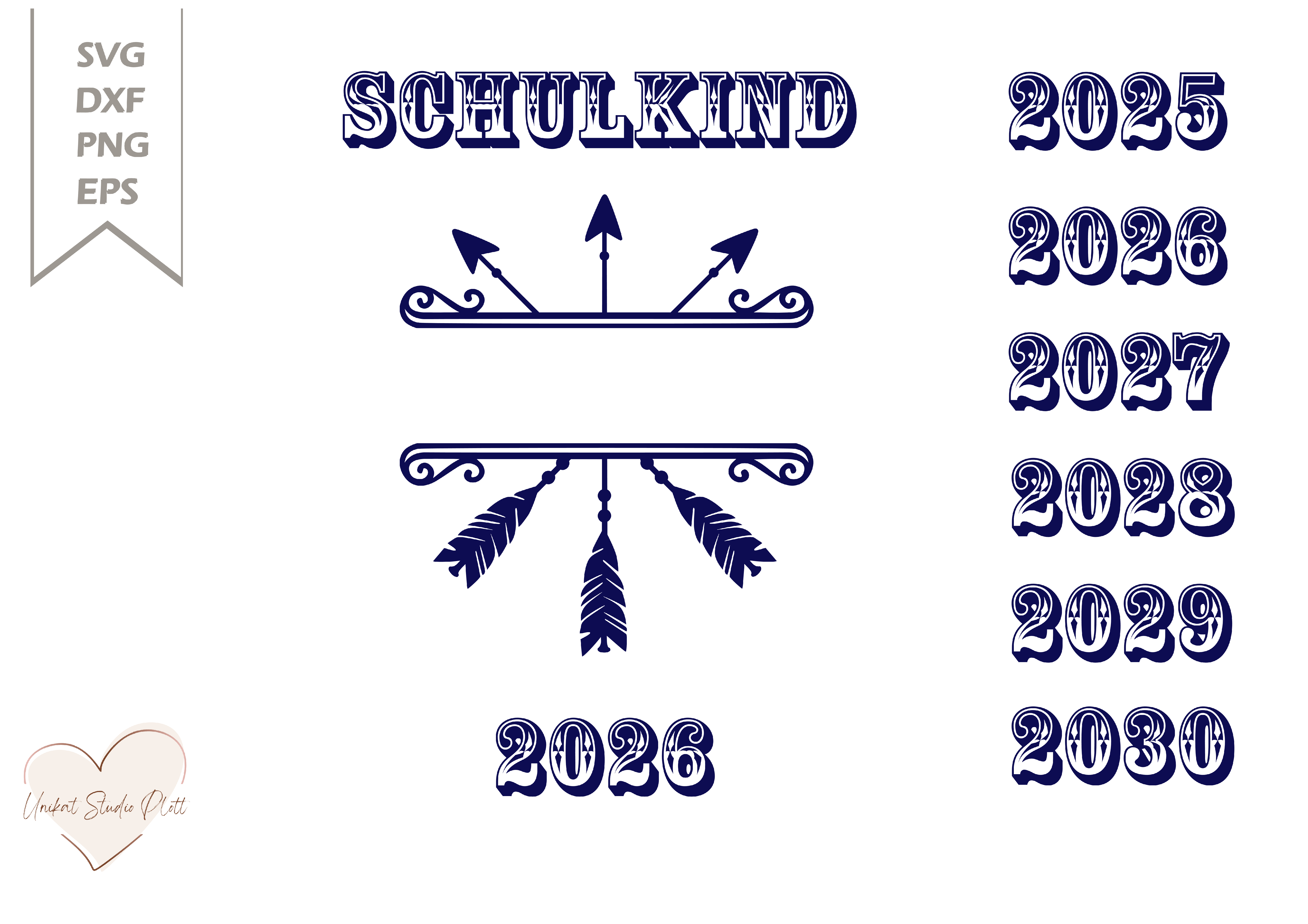 Plotterdatei Schulkind Pfeil und Bogen / Svg Schulkind/ SVG DXF PNG